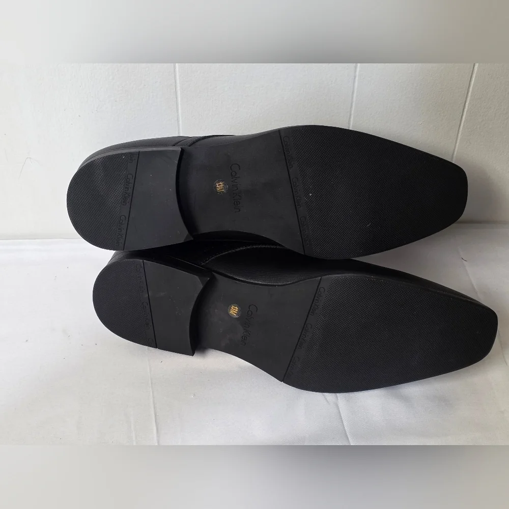 Calvin Klein Benton 2 Textured 7Black Oxford Shoes Mens Size 13